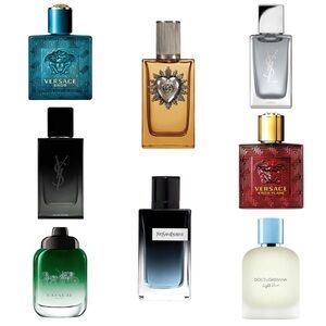(8) Designer Men’s Mini Cologne Bottle Assortment, NEW